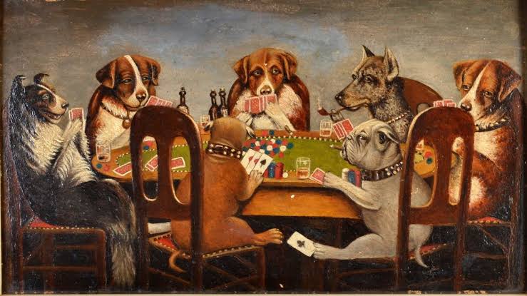Собаки, играющие в покер